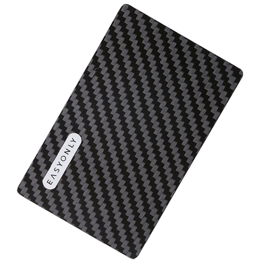 Real Carbon Fiber Magnetic Card Holder Wallet - 4 Layer