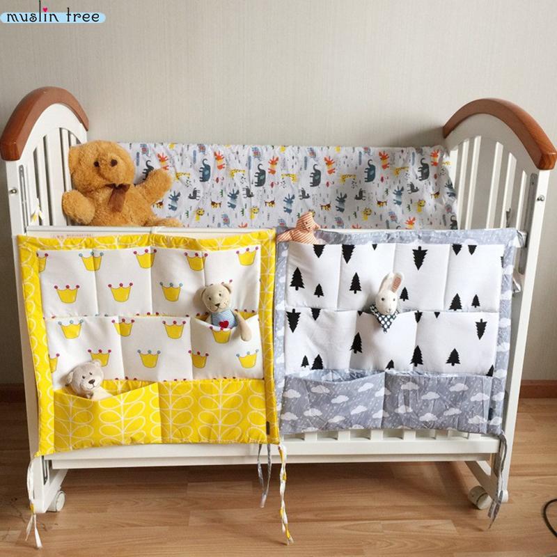 Cotton Cloth Baby Bed Hanging Organizer